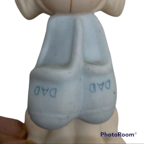 Vintage 1982 Enesco Precious Moments Puppy Holding Slippers- Retired - Picture 5 of 6